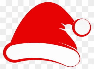 Christmas Santa Hat Clip Art Christmas Santa Hat Clip - Christmas Hat On Logo - Png Download