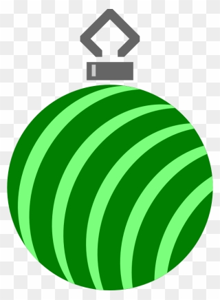 Christmas Ornament Ball Santa Claus Christmas Day Green - Christmas Ornament Clipart