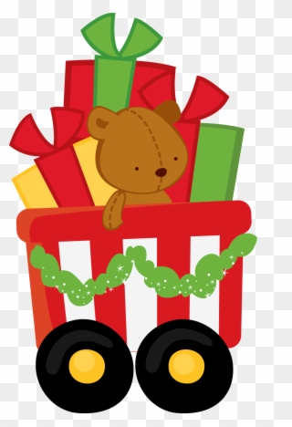 Craft - Christmas Train Clipart - Png Download