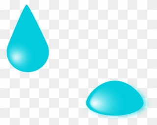 Water Droplet Clipart - Cartoon Water Drop Gif - Png Download
