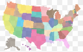 Flag Of The United States Map Computer Icons U - United States Map Dots Clipart