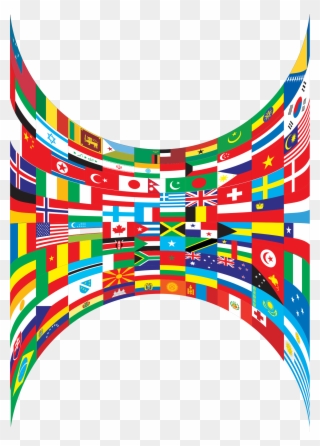Big Image - World Flags Border Png Clipart