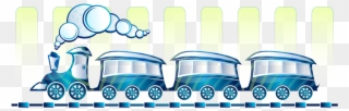 Blue Train By Viscious-speed On Clipart Library - Long Blue Train Clipart - Png Download