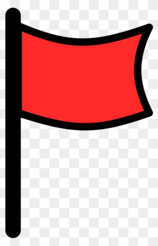 Flag Icon Red - Red Flag Icon Transparent Clipart