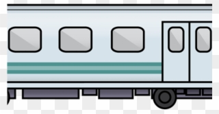 Railroad Tracks Clipart Modern Train - Clip Art - Png Download