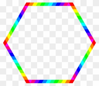 Hexagon Clipart Rainbow - Rainbow Hexagon Png Transparent Png