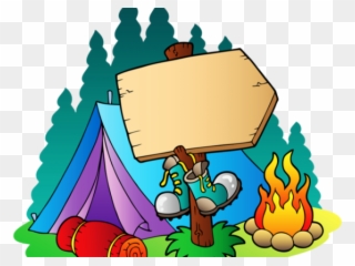 Campsite Clipart Yard Sign - Summer Camp - Png Download