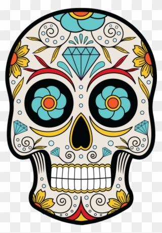 Sugar Skull Clipart Mexican Skull - Tete De Mort Mexicaine - Png Download