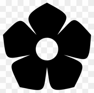 Big Image - Flower Silhouette Clip Art - Png Download