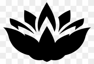 Lotus Flower Silhouette - Lotus Silhouette Clipart