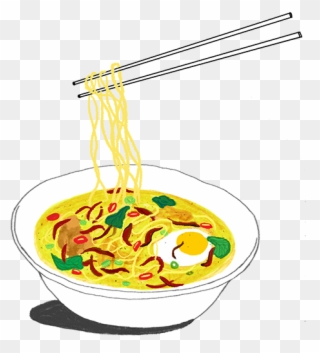 Food Illustration On - Chinese Noodles Clipart