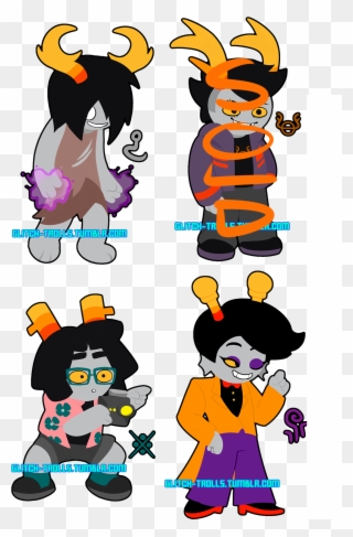 Glitch-trolls Adoptables Open - Cartoon Clipart