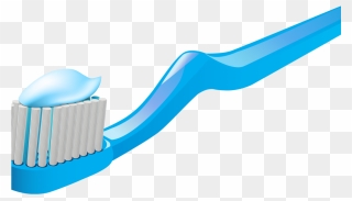 Toothbrush With Toothpaste Png Clipart