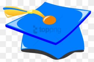 Free Png Gold Graduation Cap Png Png Image With Transparent - Graduation Cap Blue And Gold Clipart