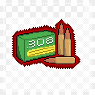 308 Ammo Package - Illustration Clipart