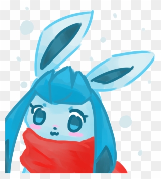 Fvsvsfdvsacavdvsdv - Glaceon With A Scarf Clipart
