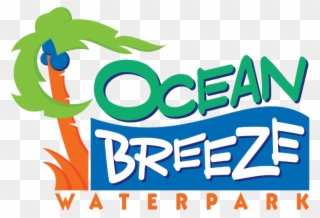 Ocean Breeze Waterpark Logo Clipart