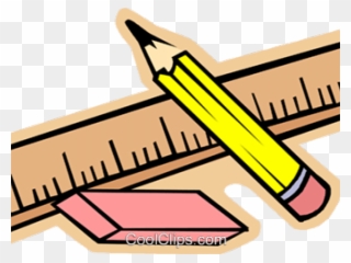 Ruler Clipart Eraser - Pencil And Eraser Clip Art - Png Download