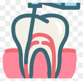 Teeth Clipart Root Canal - Root Canal Treatment Icon - Png Download