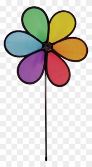Image Of Rainbow Dazy Small Spinner Clipart