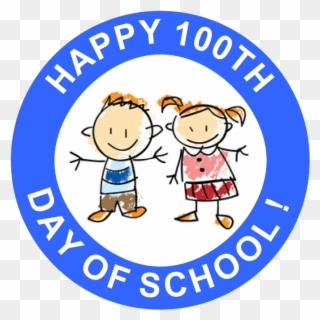 Happy 100th Day Of School Free Printable Stickers - Hami Osgb Clipart