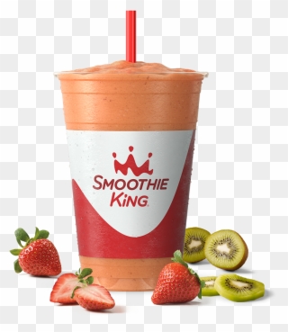 Sk Take A Break Strawberry Kiwi Breeze With Ingredients - Smoothie King Mango Kale Clipart