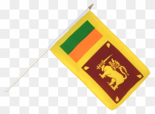 Sri Lanka Hand Waving Flag 12x18" - Sri Lanka Flag Clipart