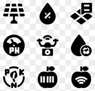 Smart Farm - Icons Services Clipart