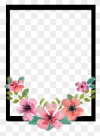 #overlay #stickers #sticker #flower #flowers #watercolour - Corona Floral De Acuarela Clipart