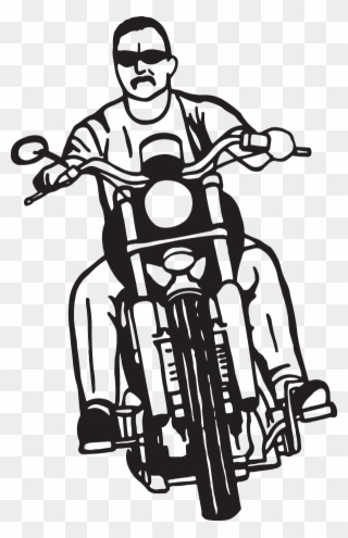 Drawing Motorcycle Chopper - Motorcycle Clipart
