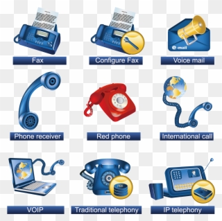 Communication Computer Icons Mobile Phones Clip Art - Different Communication Tools And Equipments - Png Download