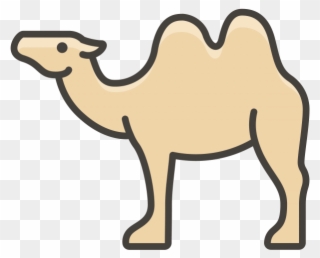 Camel Emoji Icon - Arabian Camel Clipart
