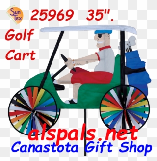 25969 Golf Cart 35" - Wind Wheels & Spinners Clipart