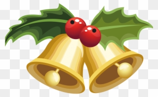 Christmas Bells With Mistletoe Png Clipart Image Gallery - Christmas Mistletoe Clipart Transparent Png