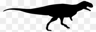 File - Eoabelisaurus Silhouette - Svg - Dinosaur Pics - Dinosaurs Black And White Png Clipart