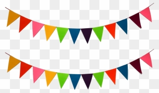 Banner Bunting Clowncore Circus Aesthetic Png Pngs - Transparent Rainbow Bunting Clipart