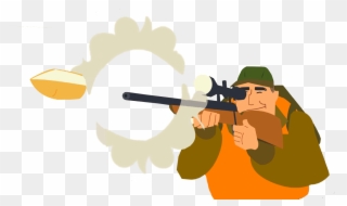 Handgun Pistol Revolver - Cartoon Clipart