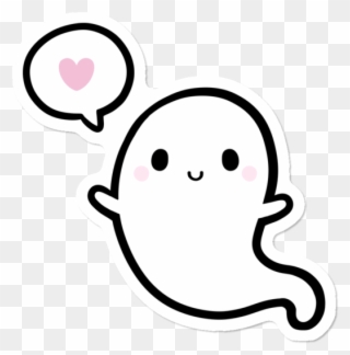 Cutie Ghost - Ghost Sticker Clipart