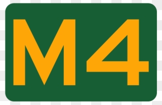 Aus Alphanumeric Route M4 - Sign Clipart