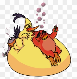 A Relaxing Drink - Mordecai Fat Clipart