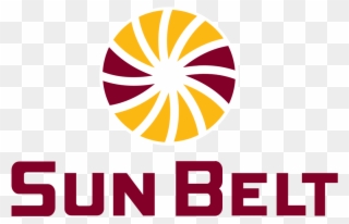 Sun Belt Logo In Louisiana Monroe Colors - Sun Belt Conference Clipart