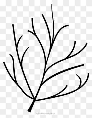 Twig Coloring Page - Icons Black And White Twig Clipart