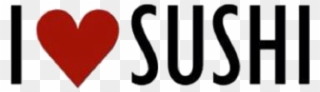 Love Sushi Menu - Heart Clipart