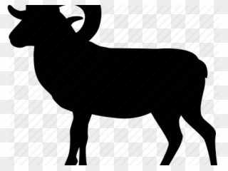 Ibex Clipart Sheep Ram - Goat - Png Download