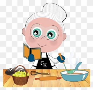 Grandmother Cooking Clipart - Png Download
