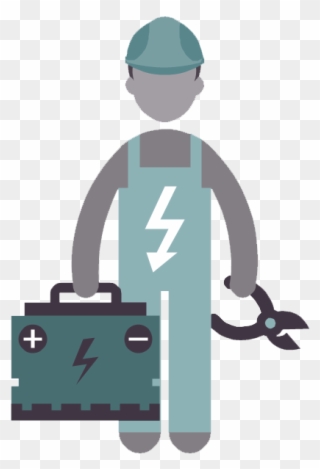 Learn How To Become An Electrician - Electrical Engineer Cartoon Clipart