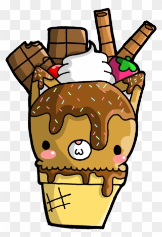 #icecreamsundae #sundae #icecream #freetoedit - Cute Cartoon Ice Cream Clipart