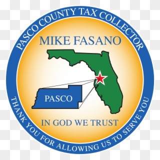 Mike Fasano Pasco County Tax Collector - Label Clipart