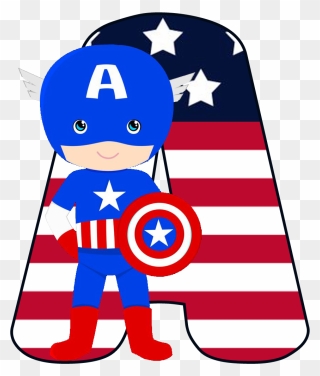 Capitão America Infantil Png - Convite Capitão America Para Imprimir Clipart