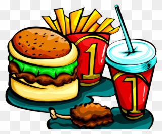 Cartoon Burger And Fries - Burger Png Cartoon Png Clipart